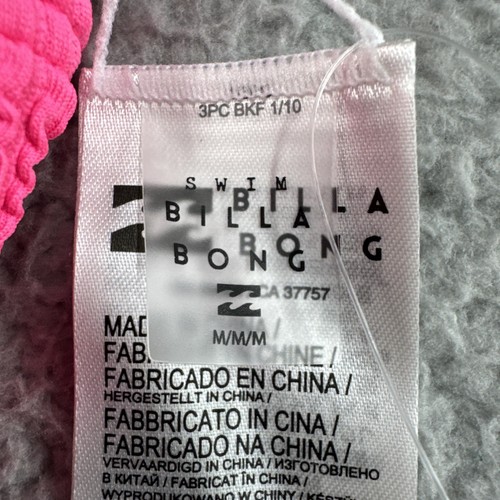 Top de bikini Billabong para mujer Wave verano de inmersión alta M rosa intenso ABJX300204 NUEVO CON ETIQUETAS - Imagen 6 de 13
