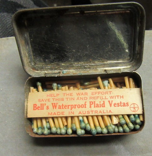 Bell’s Waterproof Wax Vestas Tin Empty 3" x 1 1/2" - Picture 1 of 2