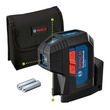 Bosch Grüner-3-Punkt-Laser Punktlaser GPL 3 G Professional + Tasche + Batterien