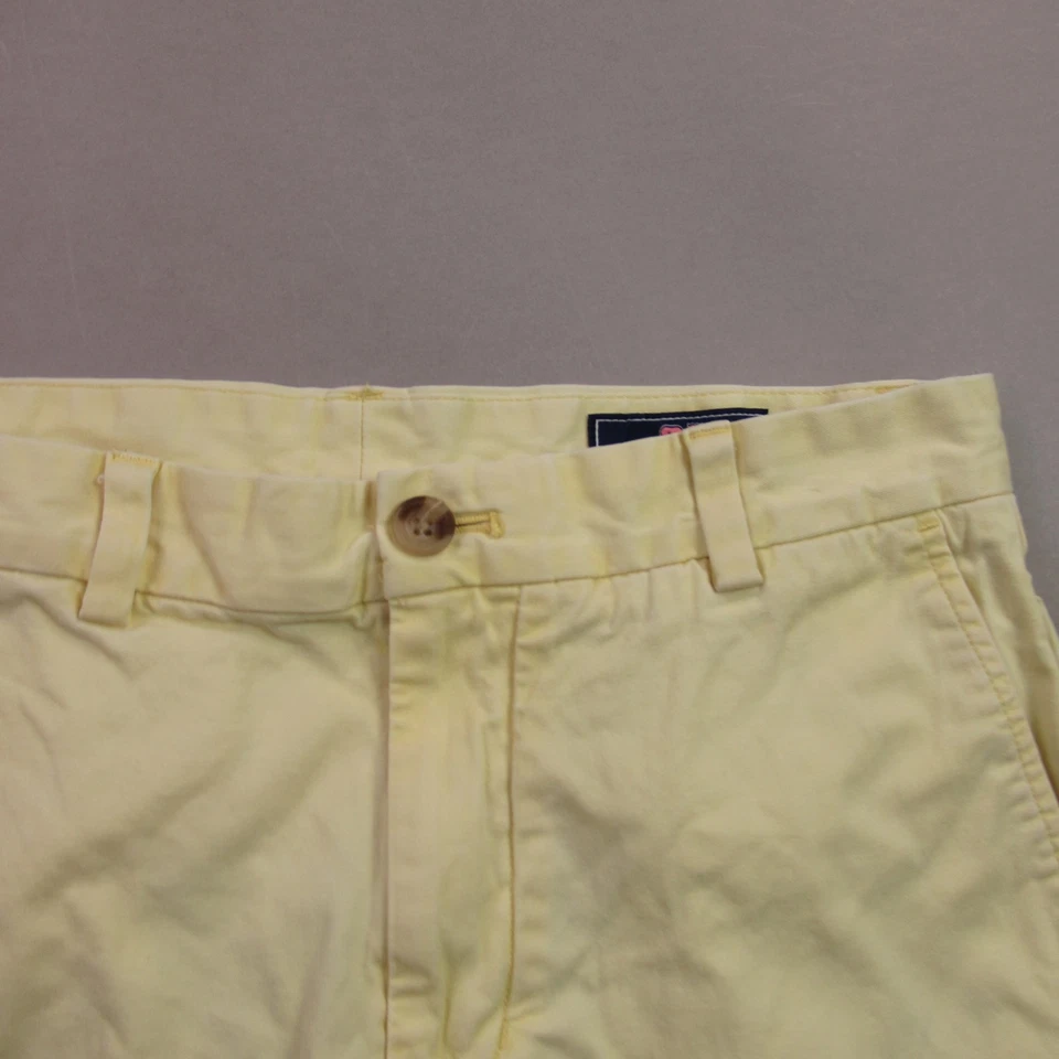Vineyard Vines Shorts Womens 30 Lightweight Outdoors Yellow Chino Pockets - Image 2 of 4