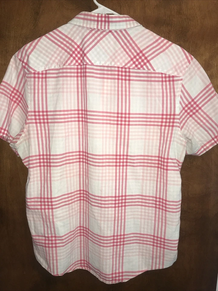 Penguin by Munsingwear Heritage Calce Ajustado Botones Rosa Cuadros Talla L (1-7) Foto 4 de 4