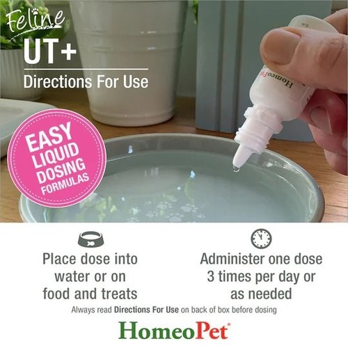 HomeoPet Feline UT+ Natural Liquid Supplement 15mL - Picture 5 of 6