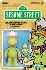 Super7 - Sesame Street - ReAction Wv4 - Alligator King [New Toy] Action Figure