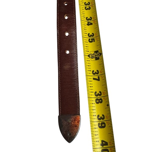 The Bandera Collection Men's Genuine Lizard Brown Belt Size 34 - Picture 11 of 11