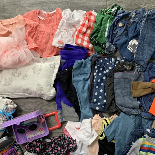 ENORME lotto 18” vestiti bambola scarpe e altro OG piccolo piccolo mondo adatto ragazza americana - Foto 4 di 12
