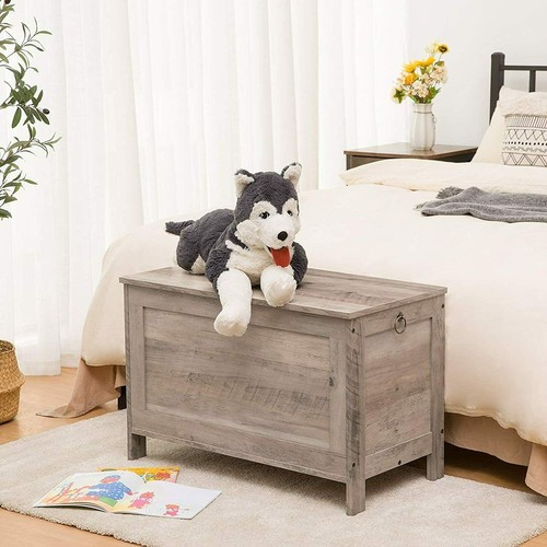 HOOBRO Wooden Toy Box Storage Chest Tool Boxes Chests Toy Organizer Vintage - Picture 17 of 36