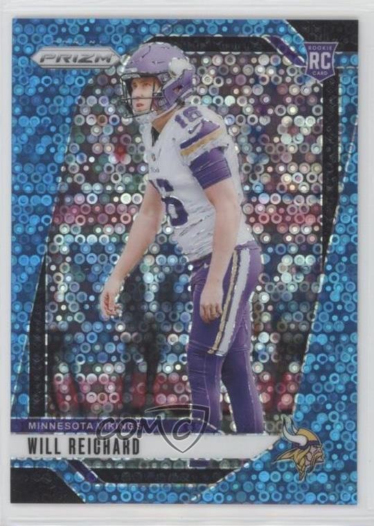 2024 Panini Prizm Rookies No Huddle Blue Prizm /99 Will Reichard #396 Rookie RC