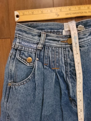 Vintage TOGETHER 90er Barrel Leg Jeans Med-Dark Wash Vintage Gr. 4 TOP Y2K - Bild 3 von 11