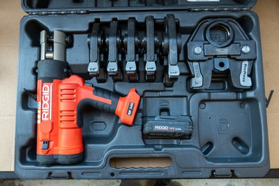 #ad Ridgid Propress Model RP340 Press Crimp Tool Kit with 6 Jaws *Nice* $1799.99
