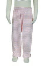 JACADI Girl's Cloitre White  Multi Stripped Trousers Size 6 Months NWT 22