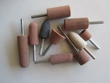 Lot Of 10  MIXED Norton Mounted Point Grinding Wheels 1/4"x1"x3", 1/4"x 1"x2 USA