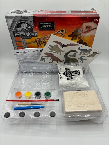 Jurassic World: Set Attività Dinosauri Modello 3D e Crea 4 Magneti - Nuovo e Con Scatola - Foto 2 di 3
