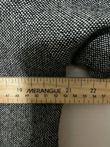 Andres Velasco Tweed Peacoat Short Officewear Removable Faux Fur Collar Size Med - Picture 6 of 10