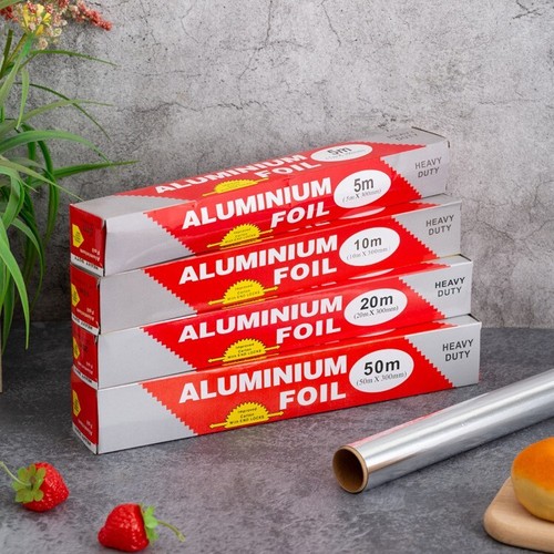 Aluminium Kitchen Tin Foil Rolls 5M 10M 20M (Food Baking Wrapping Catering) - Picture 2 of 11