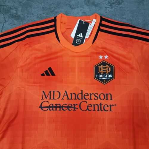 ADIDAS Houston Dynamo 23/24 Authentic Home Soccer Jersey Mens Size 2XL Orange - Picture 3 of 8
