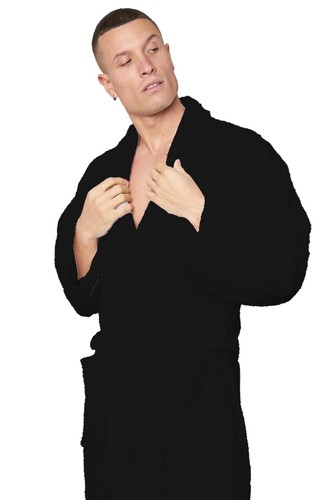 100% Cotton Soft Terry Towelling Mens Ladies Bathrobe Dressing Gown Womens Robe - Picture 22 of 127