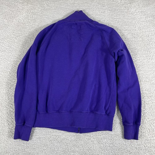 Vintage Aeropostale Sweatshirt Youth XL Purple Full Zip Y2K Mock Neck Preppy 90s - Picture 2 of 14