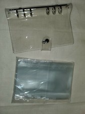 Artner Clear Binders with 12 Zippered Pockets  7 1/2" X 5 1/2"