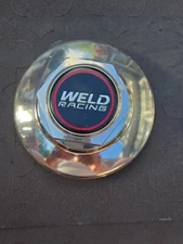Single Weld Racing Center Cap. Polished AL, Push In 6 1/4 x 2 1/2" Used