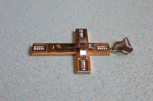 🕊️ Lucky Cross Pendant – 18K Gold Plated Stainless Steel Rosary Necklace ✨ USA - Picture 5 of 9