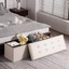 youdenova 43 inches folding storage ottoman bench, bed end bench with 120l