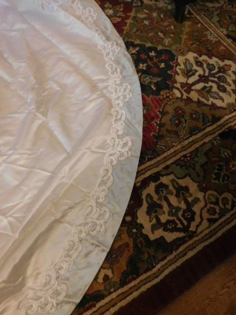 КРАСИВЫЙ БЕЛЫЙ W/СЕРЕБРО «ЭКСКЛЮЗИВНЫЙ СВАДЕБНЫЕ ПЛАТЬЯ» 2/ШТ НА ШНУРОВКЕ СВАДЕБНОЕ ПЛАТЬЕ S 12 - Изображение 4 из 4