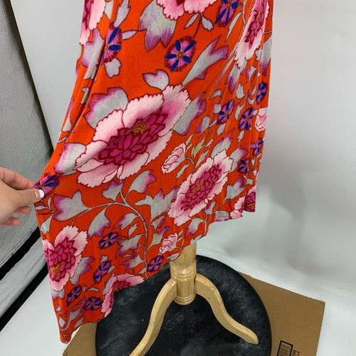 Maeve Dress Womens XS Extra Small Multi Floral Mock Neck Pocket Anthropologie - Picture 6 of 14