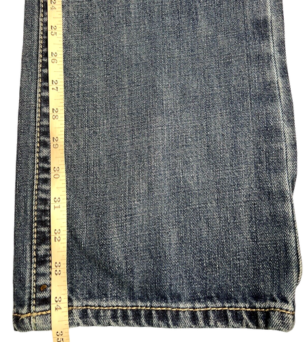 Ariat Herren Blau Jeans Größe 36x34 (tatsächlich 36x34,5) M5 Slim Gerade Bein Denim - Bild 11 von 11