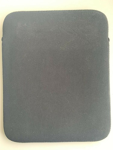 Apple Logo iPad Tablet Neoprene Fabric Protective Case Cover Black NEW - Picture 2 of 3