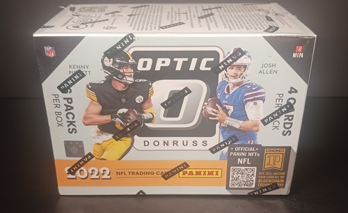 2022 Donruss OPTIC NFL 🏈 Football Blaster Box (Blue Hyper Prizm Parallels) - Picture 2 of 5
