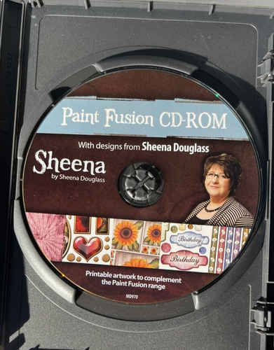 Paint Fusion Sheena Douglas CD ROM Printable Art & Craft Works Like New - Picture 3 of 3