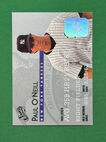 1995 Studio Baseball PICK YOUR CARD COMPLETE YOUR SET - Picture 323 of 400