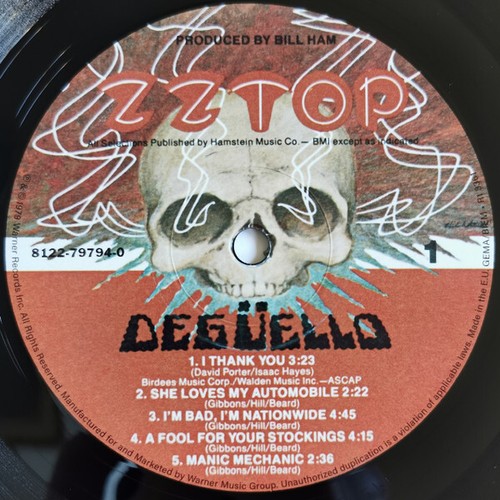 ZZ Top - Degüello (LP, Album, RE, RM, Sli) (Mint (M)) - Picture 5 of 5