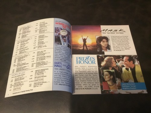 HBO MOVIE GUIDE JULY 1986 -MASK- PRIZZI'S HONOR - PALE RIDER - Picture 2 of 7
