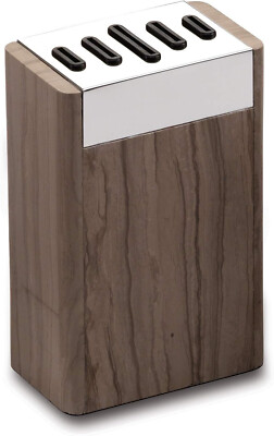 Grunwerg Marmor Messer Block Brown für 5 Messer