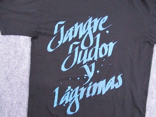 3Sixteen Shirt Mens Medium Black Blood Sweat and Tears Crew Neck - Picture 2 of 6