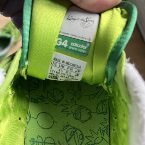 Adidas Adicolor G4 Stan Smith Kermit Trainers Sneakers Size UK 4.5 US 5 Muppets - 第 5/6 張圖片