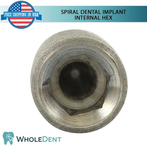X1 Dental Spiral Int Hexadecimal 2,42 mm + pilar recto + juego de gorras curativas - Imagen 11 de 12