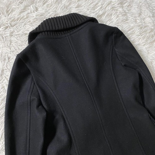 Authentic Burberry London Wool Duffle Coat Black Toggle Short Jacket Size 38 - Picture 20 of 20