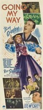 GOING MY WAY Movie POSTER 14x36 Insert Bing Crosby Barry Fitzgerald Rise Stevens