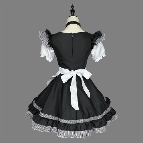 Cute Neko Lolita Maid Dress Girls Womens Anime Cosplay Costume Party Fancy Dress - Picture 16 of 23
