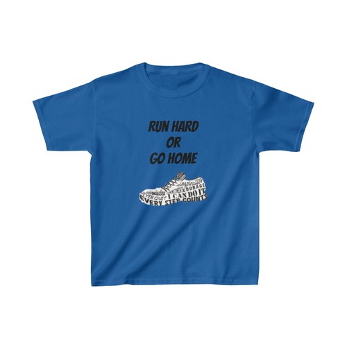 Ruff 1 Fitness Run Hard Or Go Home Kids Heavy Cotton™ Tee - Picture 12 of 17