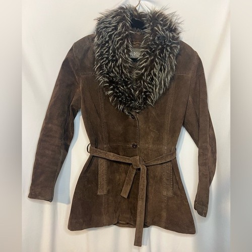 Women’s Vintage 90’s Y2K Wilson’s Leather Fur Suede Jacket - Picture 1 of 5
