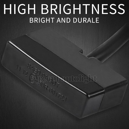 1X Luz Trasera Moto Mini Tira LED Parada de Freno DRL Rojo Dirt Bike Universal - Imagen 4 de 9