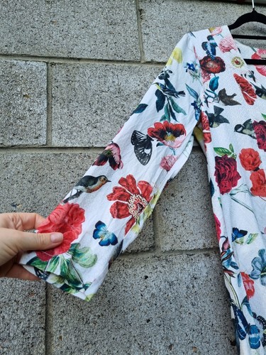 Thurley silk cotton floral dress size 12 euc - Picture 2 of 9