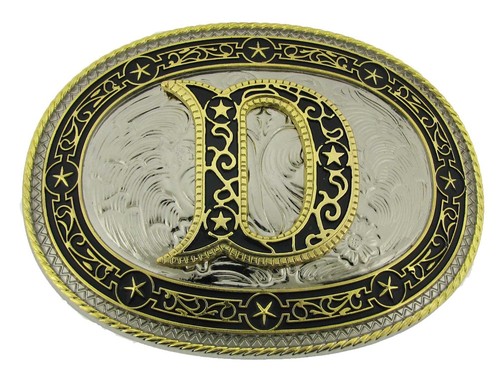 Vintage Styles Initial Letter a z Belt Buckle Western Cowboy Cowgirl rodeo Texas - Picture 19 of 60