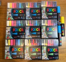 POSCA Acrylic Paint Marker Set Water-based Lot of 107 Markers PC-5M/PC-3M/PC-17K