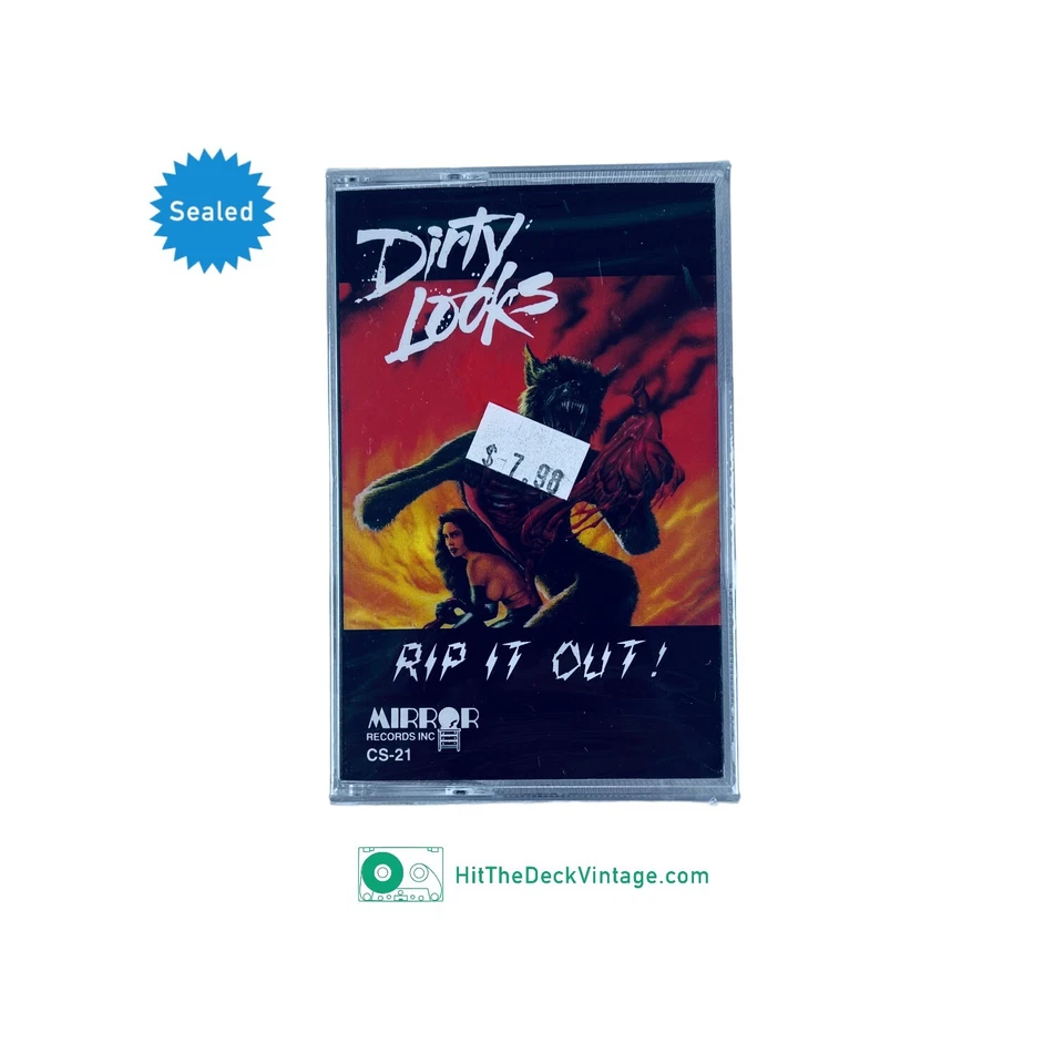 Dirty Looks - Rip It Out Cassette Tape (1996) US 1st Hard Rock SEALED - Image 1 of 3