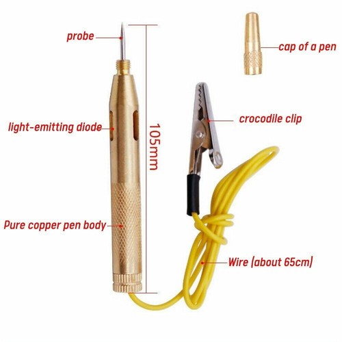 Auto Stromkreistester Elektrische Sonde Licht Spannung Stift Test 6V 12V 24V Auto Sicherung - Bild 5 von 12
