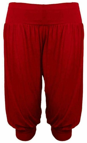 Mujeres Ali Baba 3⁄4 Pantalones Holgados Legging Damas Pantalones Lisos Hareem Pantalones - Imagen 16 de 16